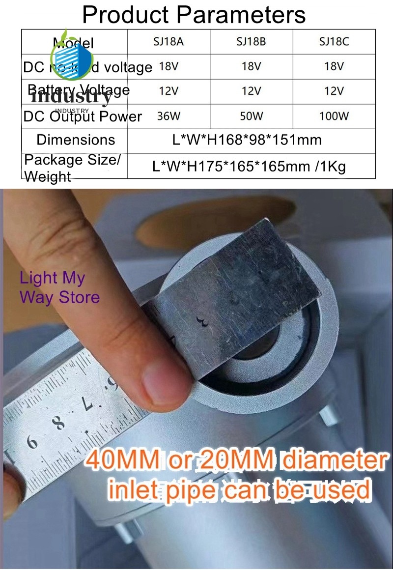 12V Portable Water Turbine High Efficiency Brushless DC Micro Hydro Generator