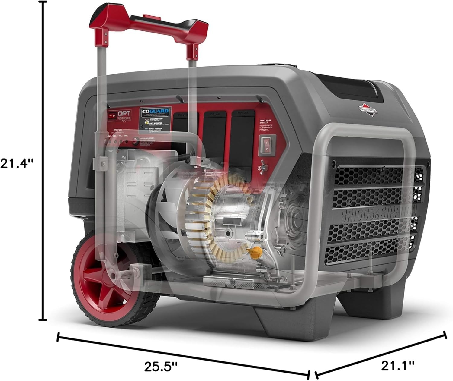 Briggs & Stratton 6,500-W Quiet Portable RV Ready Gas Powered Inverter Generator