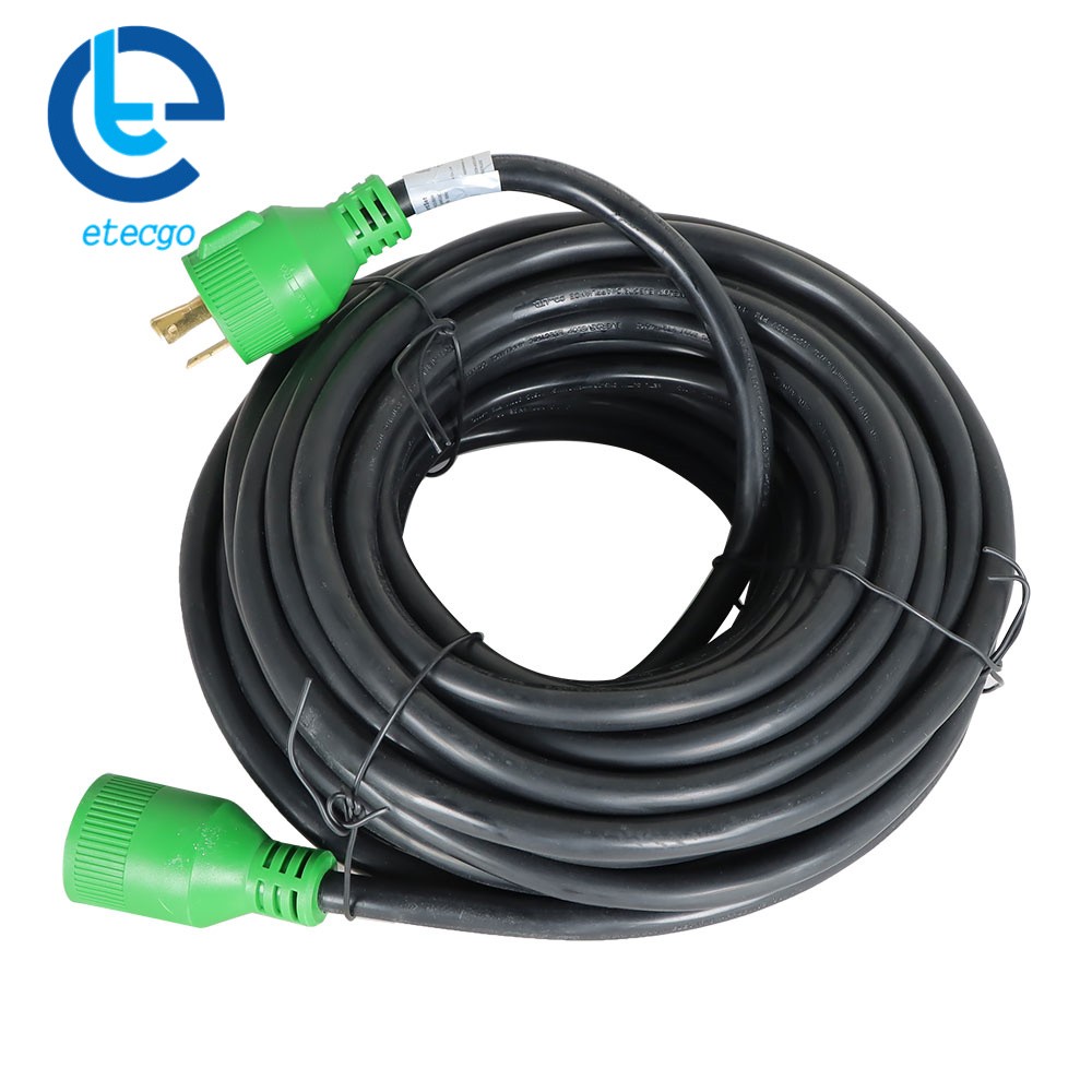 3 Prong 30 Amp Generator Extension Cord 10Feet, NEMA L5-30P/L5-30R 125V