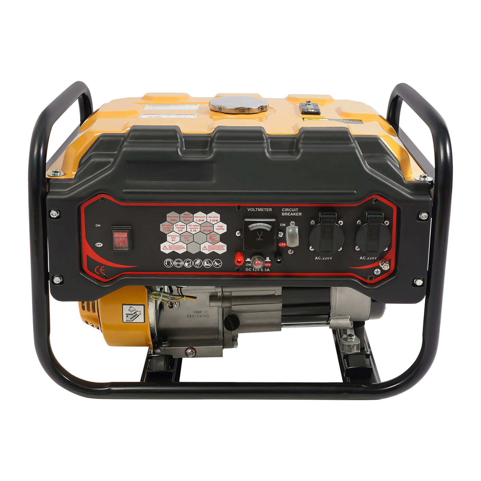 1.8KW 6.5HP 4-Stroke Gasoline Generator Single Cylinder Portable Power Generator