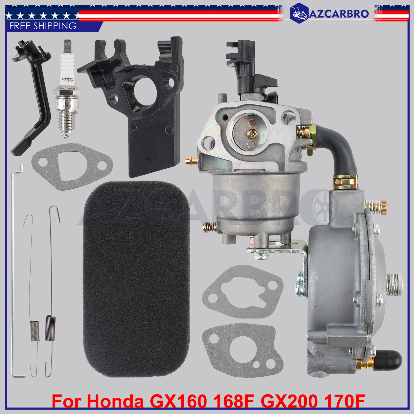 Generator Carburetor Carb Set Fit for Honda GX160 GX168 GX200 5.5HP 6.5HP! New
