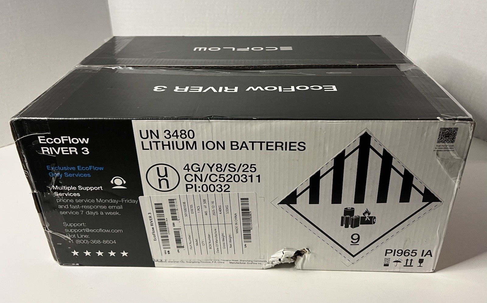 EcoFlow Portable Power Station RIVER 3 EFR705 LiFePO4 Battery 600w Surge NEW