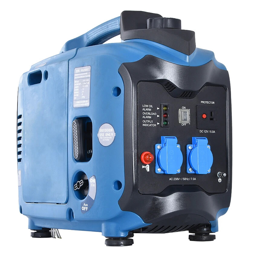 HS2000T 3.2L Portable Car Gasoline Generator 220V Electric DC Inverter Generator