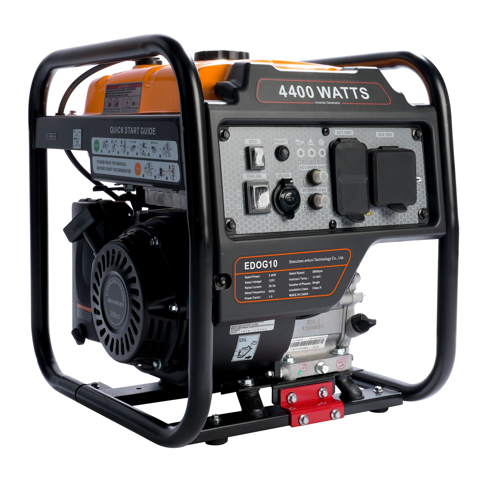 Gas Generators Portable 4400W Gas Generator Inverter for Home Outdoor Equipment