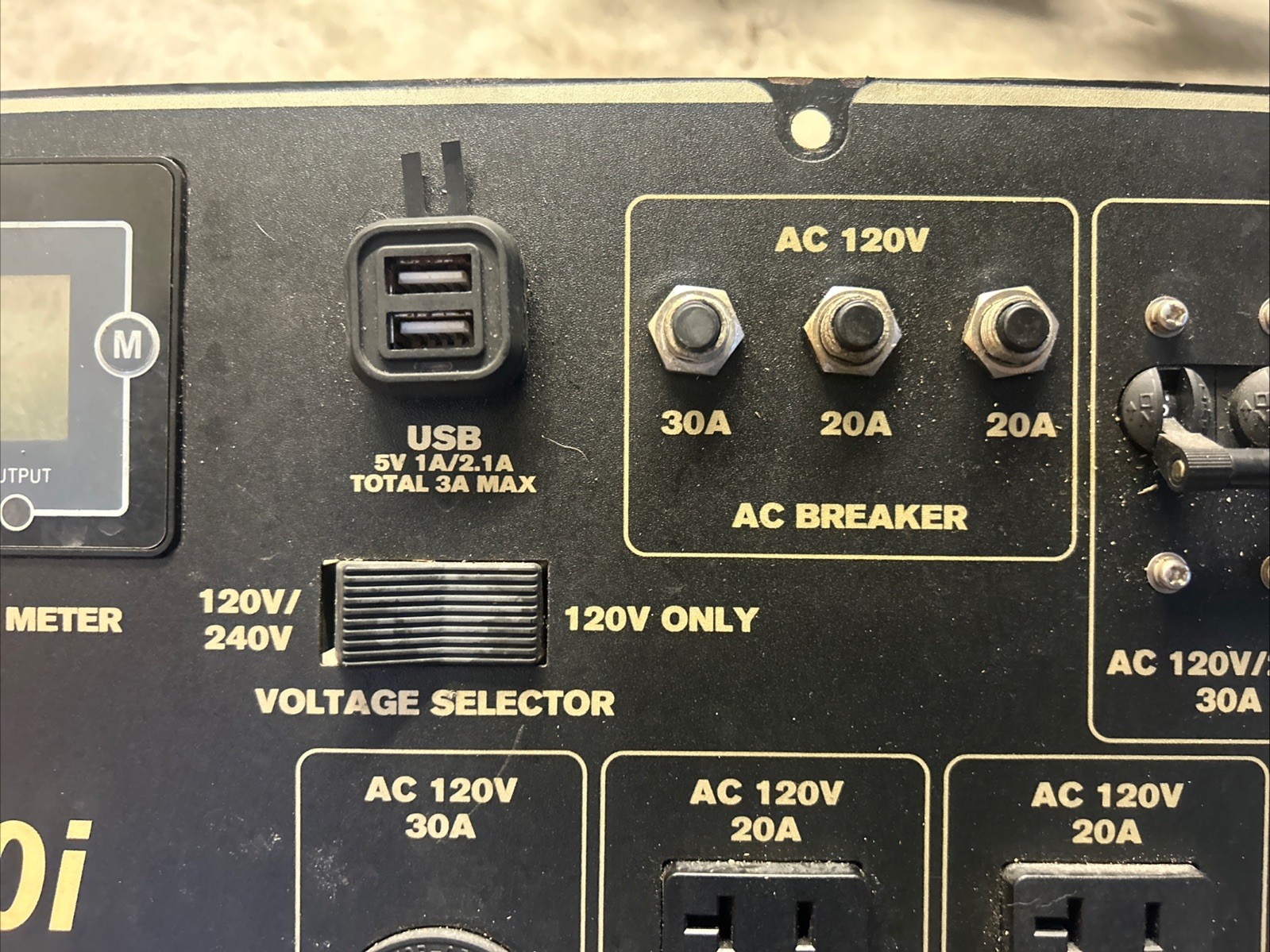 Powerhorse Inverter Generator 7500i Ddisplay Panel Digital Start Switch Parts