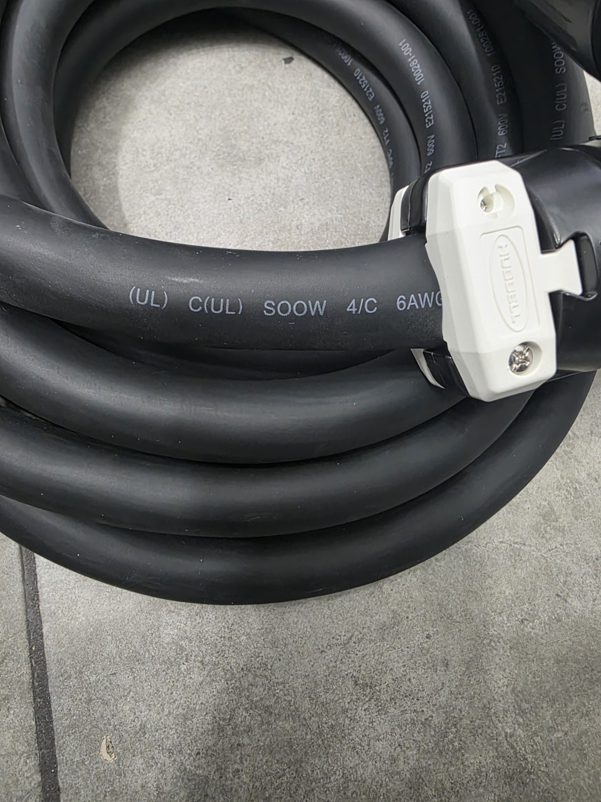 20FT 50 AMP ENTERTAINMENT CABLE GENERATOR POWER CS8164C/65C 480v 6/4 600v M/F