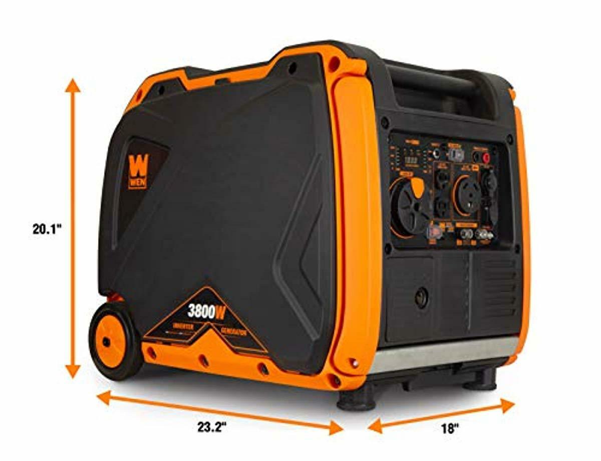 WEN 3,800-W Portable RV Ready Gas Powered Inverter Generator with Electric Start
