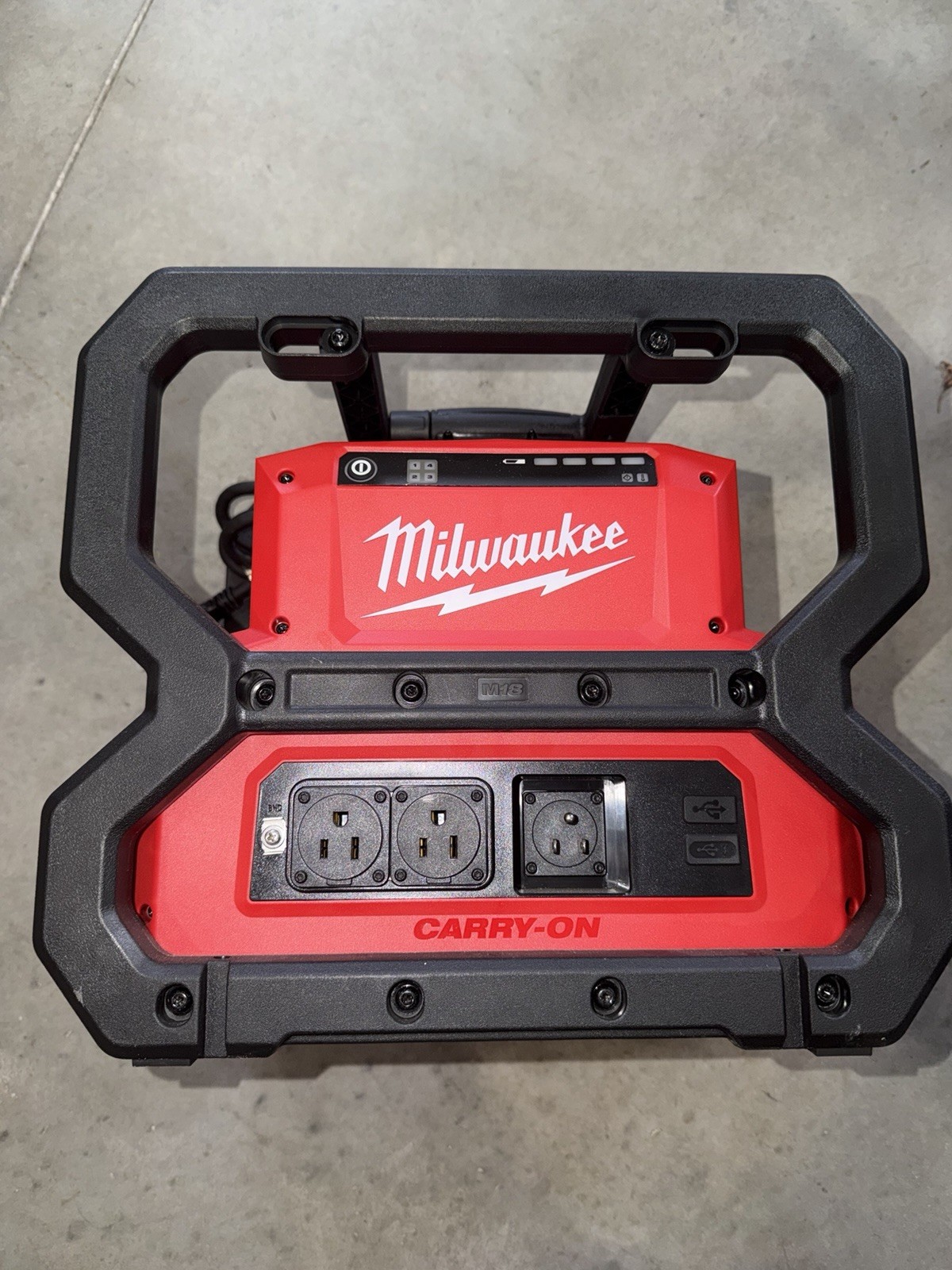 Milwaukee M18 Carry-On 18V Portable Power Generator w/ AC Outlets, Cord 2845-20