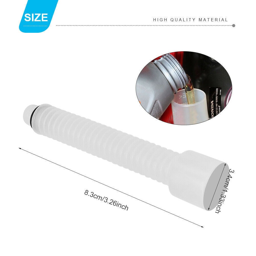 Plastic Mess Free Oil Change Funnel Tube Flexible Pipe fit for Honda Generator