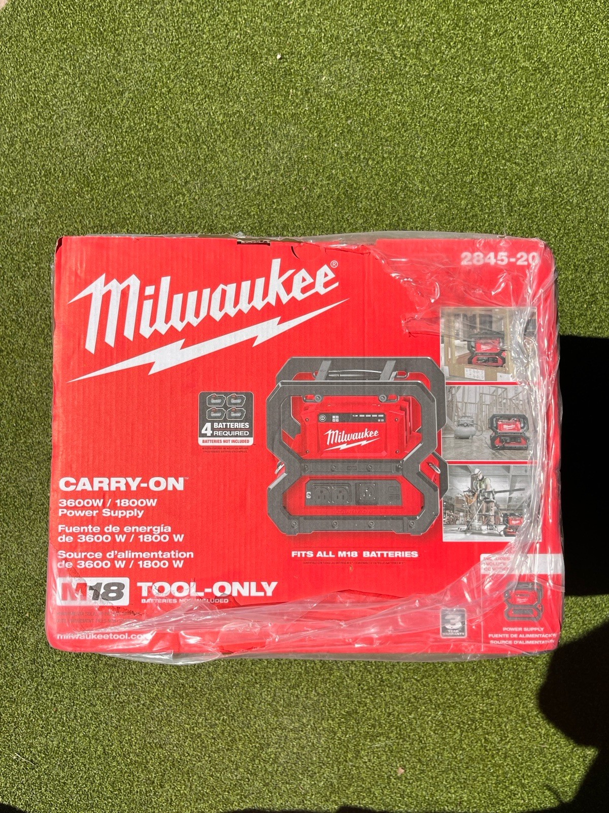Milwaukee 2845-20 M18 CARRY-ON 3600W/1800W Power Supply
