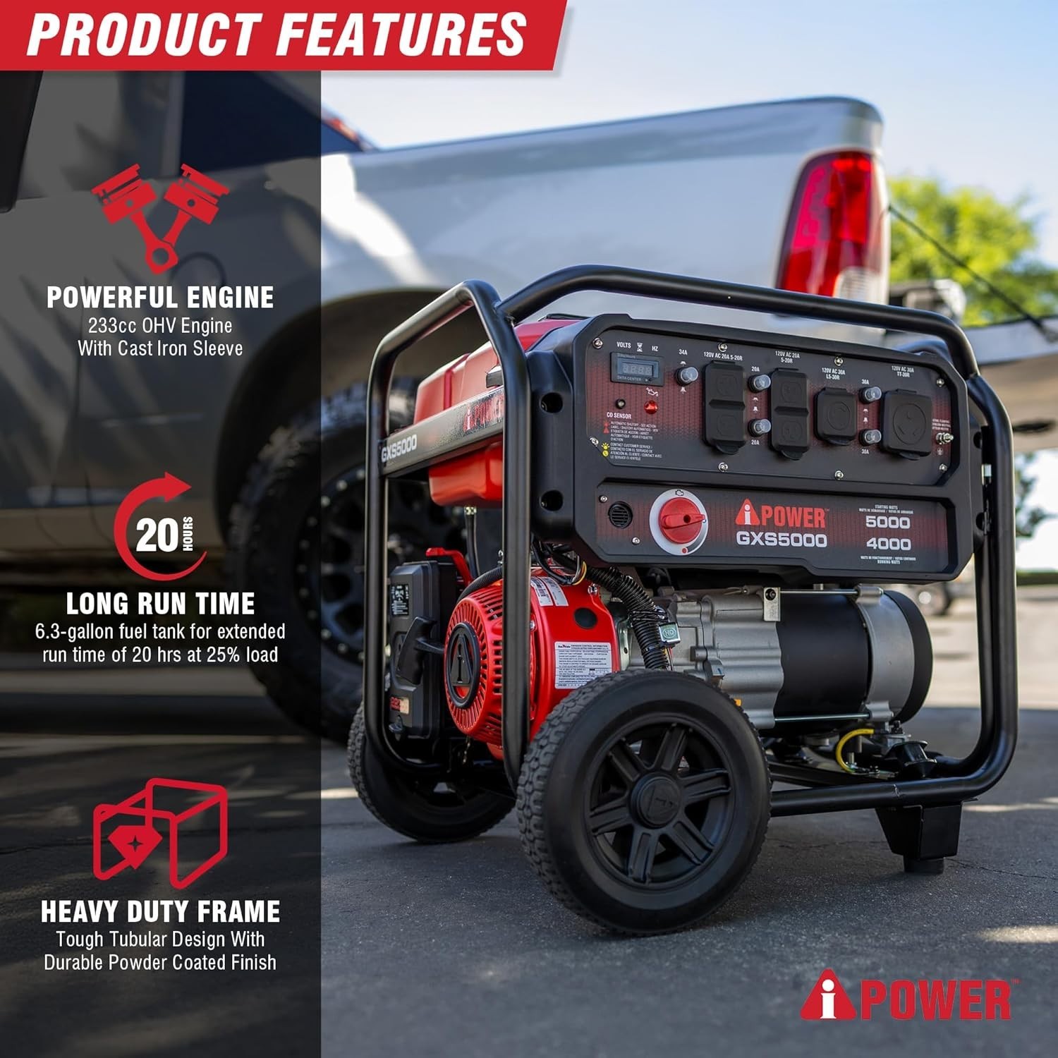A-iPower GXS5000 Portable Generator