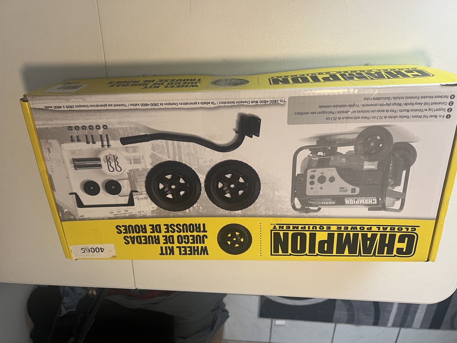Champion Power Equipment 40065 Wheel Kit with Folding Handle S