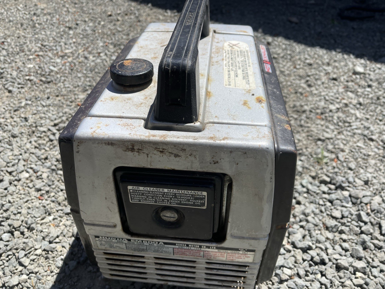 Honda EM600 EM 600 Generator Runs Great Japan Big Red 3 Wheeler Vintage Clean!