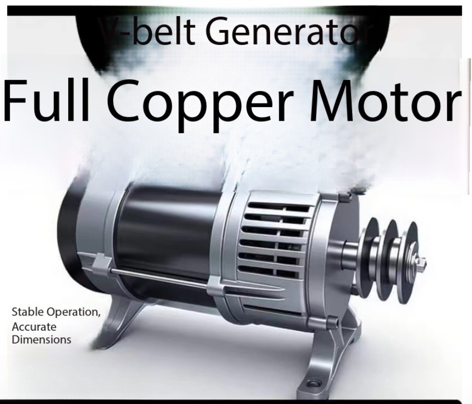 3KW Small Household Pulley Generator 220V Power Conversion Generator All Copper
