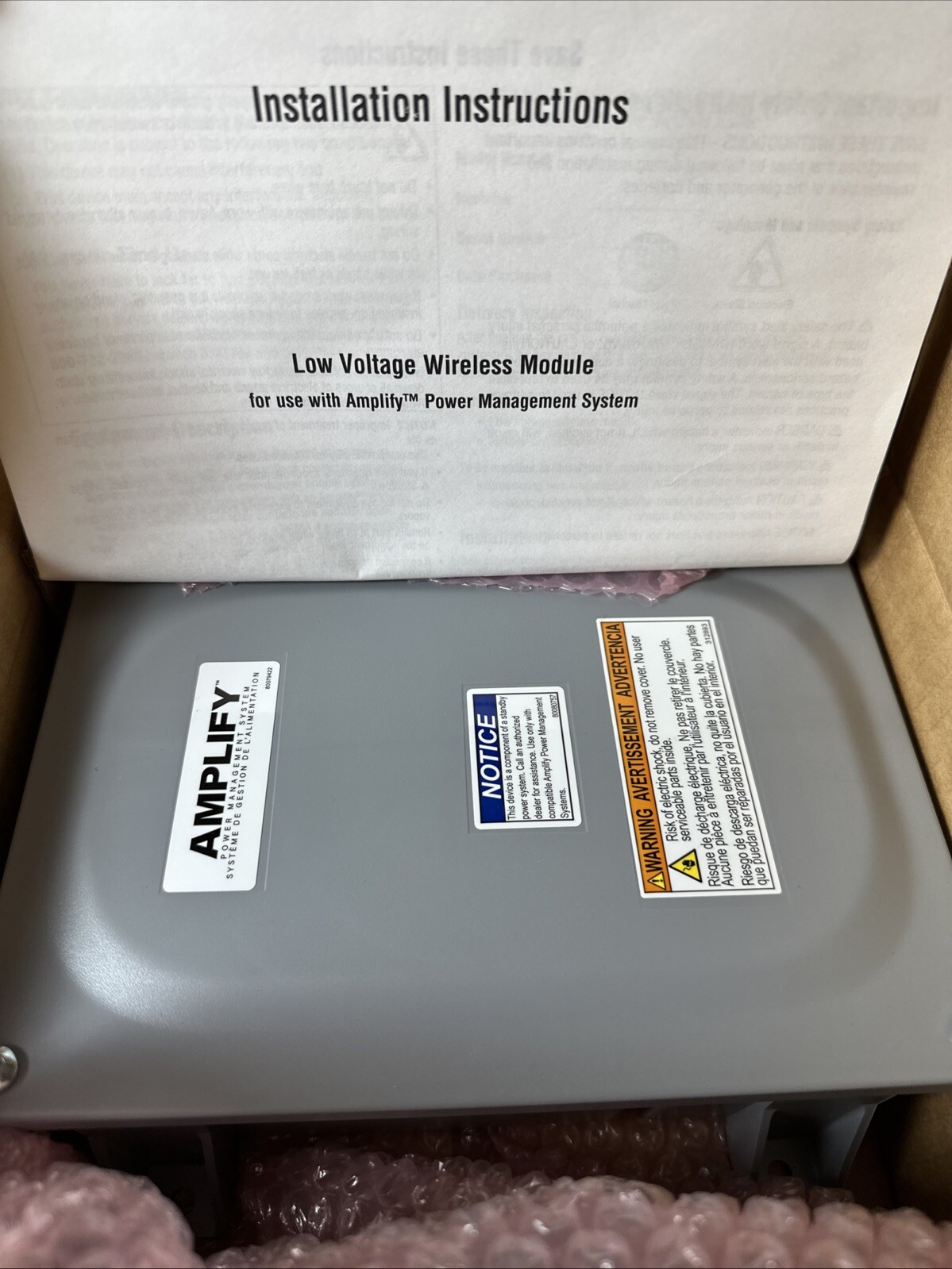 Briggs & Stratton 6536 Low Voltage Dual Module for Amplify Power Management