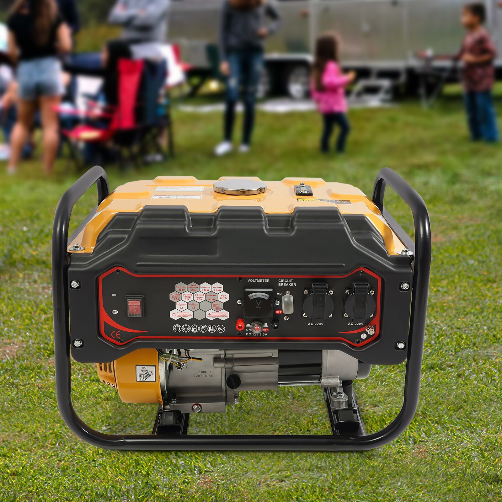 1.8KW 6.5HP 4-Stroke Gasoline Generator Single Cylinder Portable Power Generator