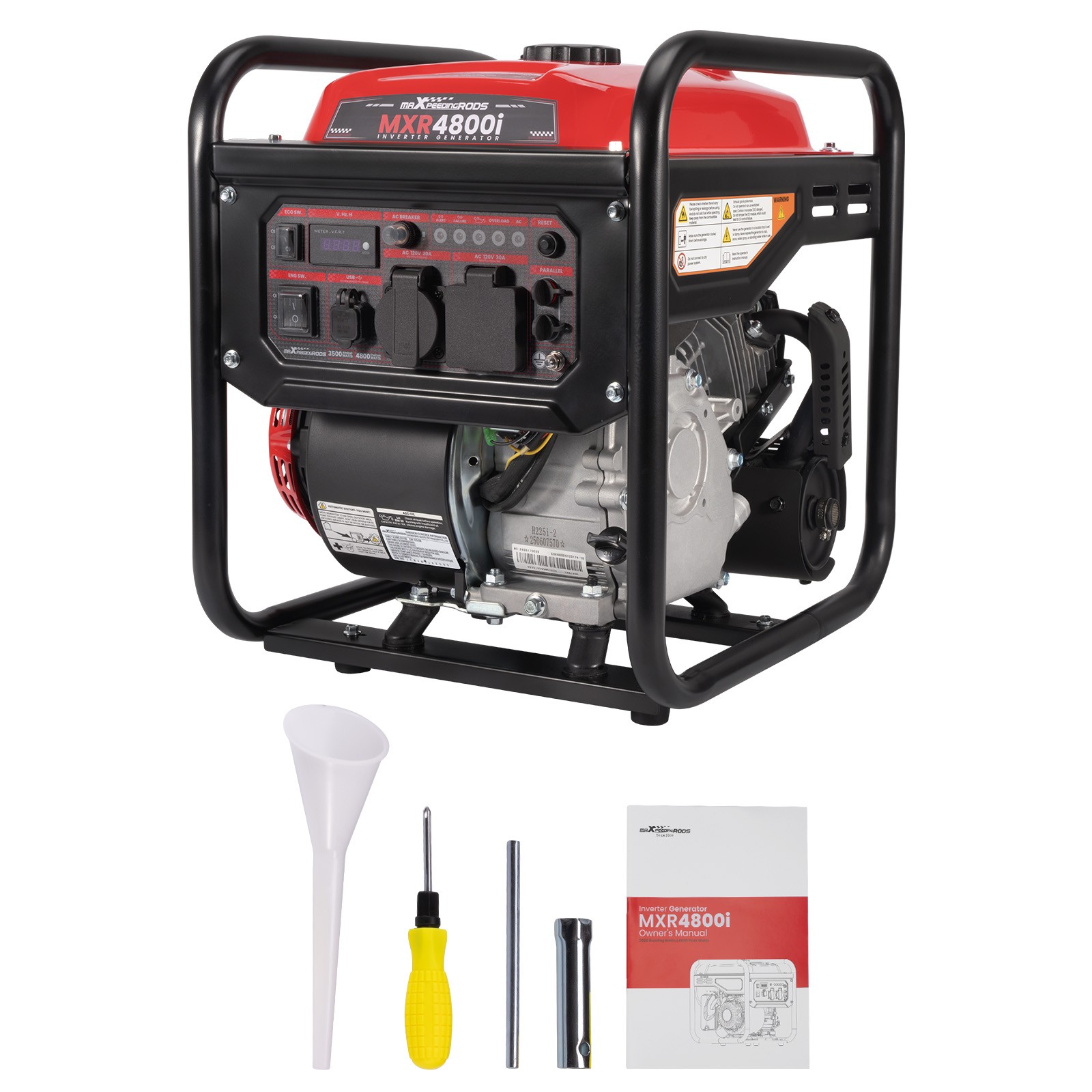 4800W Peak 3500W Rated Portable Generator with Low Oil Alert Parallel Ready