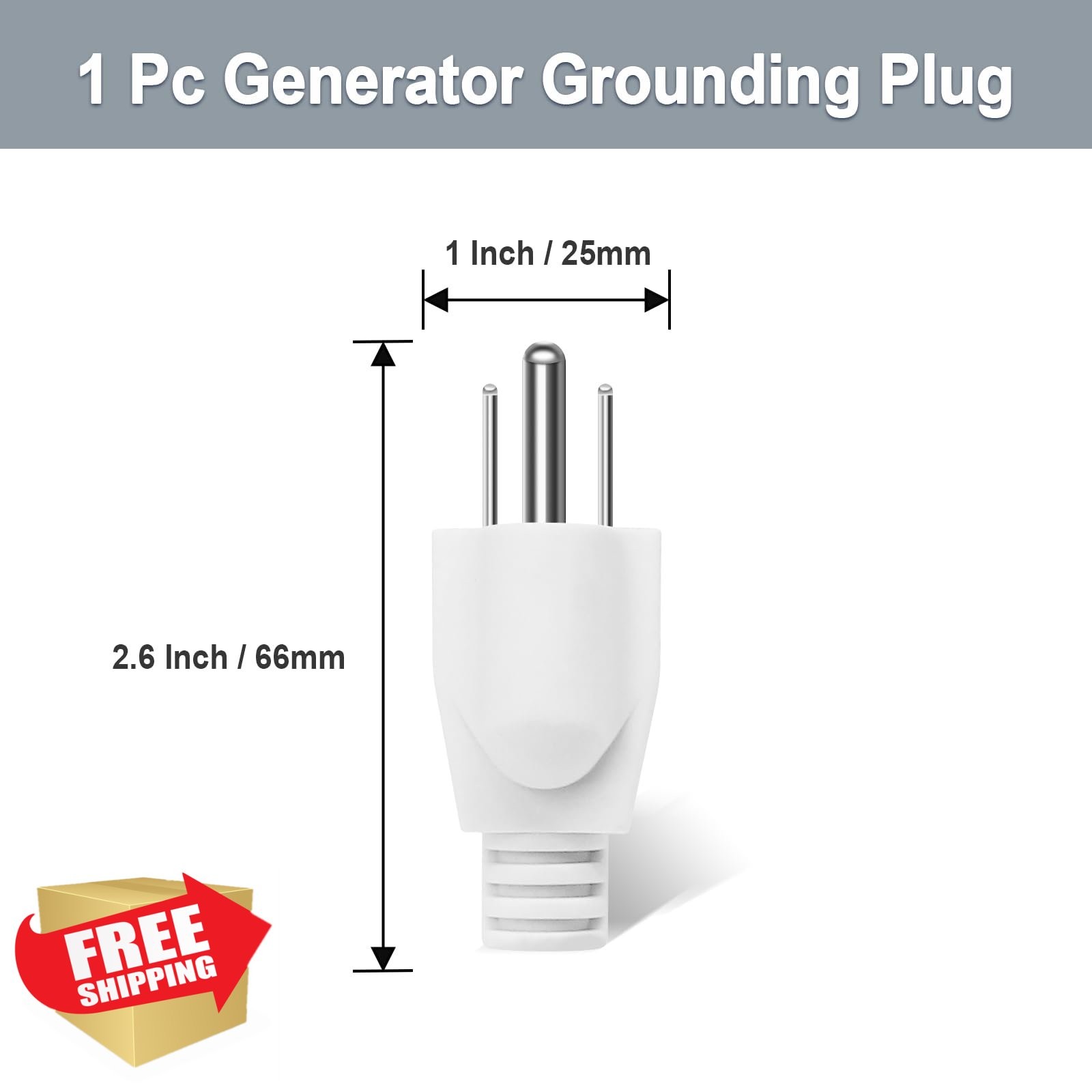 HARSKIYER 1pc Generator Bonding Plug White
