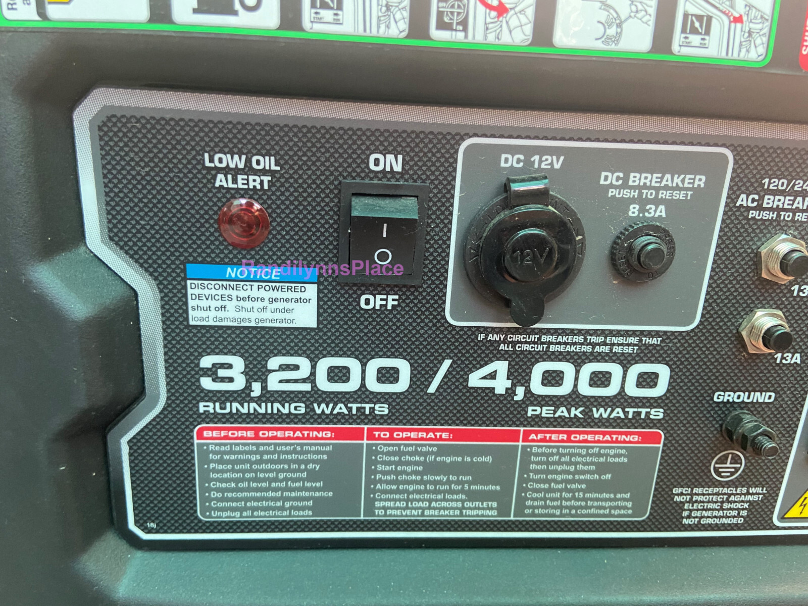 Predator 4000 Watt Gas Powered Generator, EPA📢 FREE LOCAL LAS VEGAS NV PICKUP📢