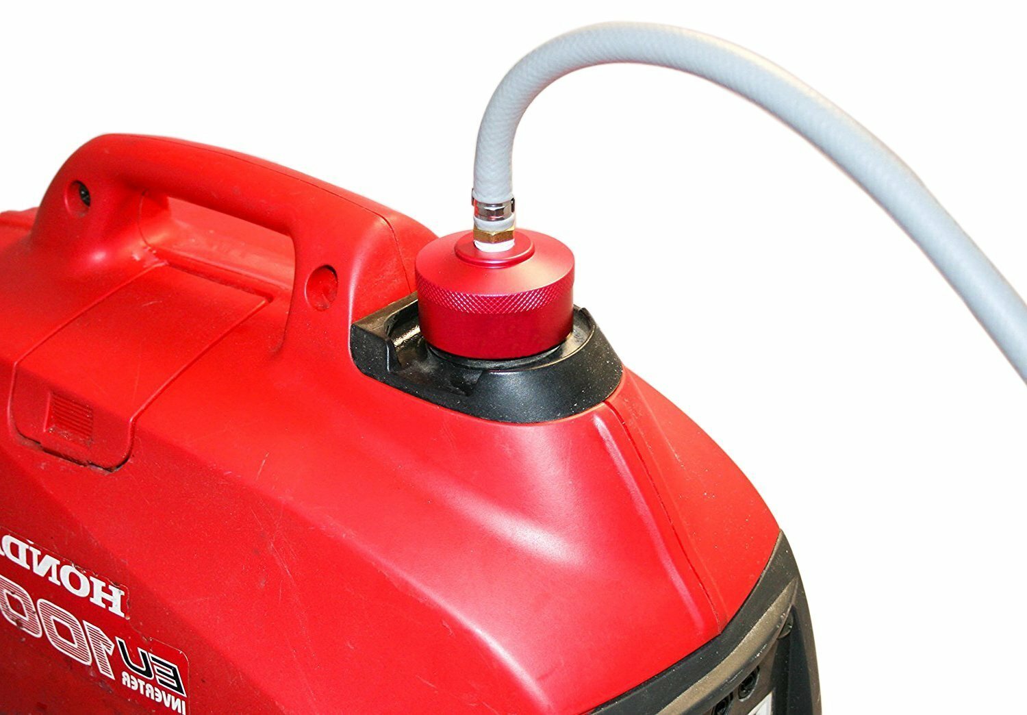 Extended Run Fuel Gas Cap Red For Honda Generator EU2000i EU2200i 1/4″NPT Line
