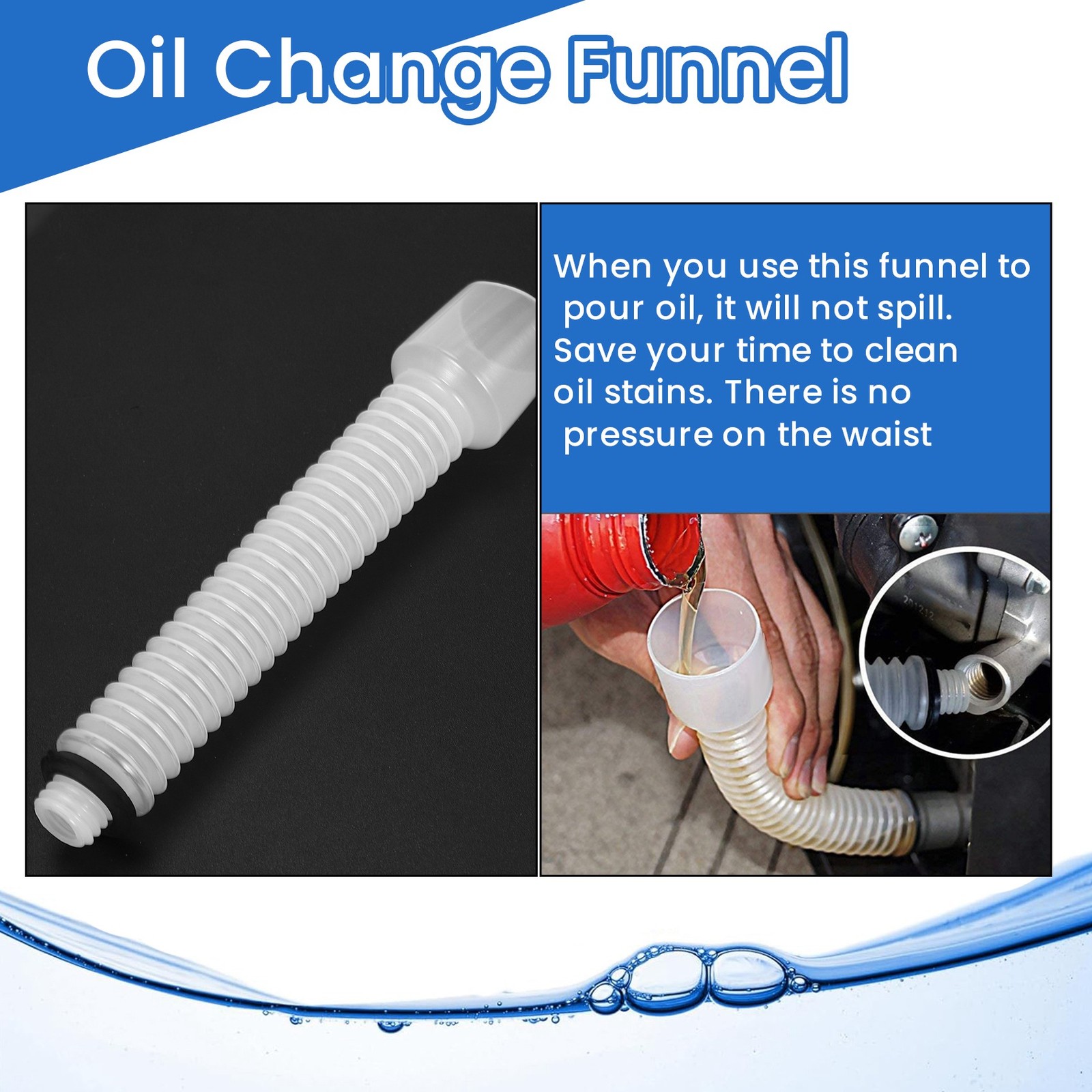 Portable Inverter Generator Oil Change Funnel for WEN Generator 56200I 3683