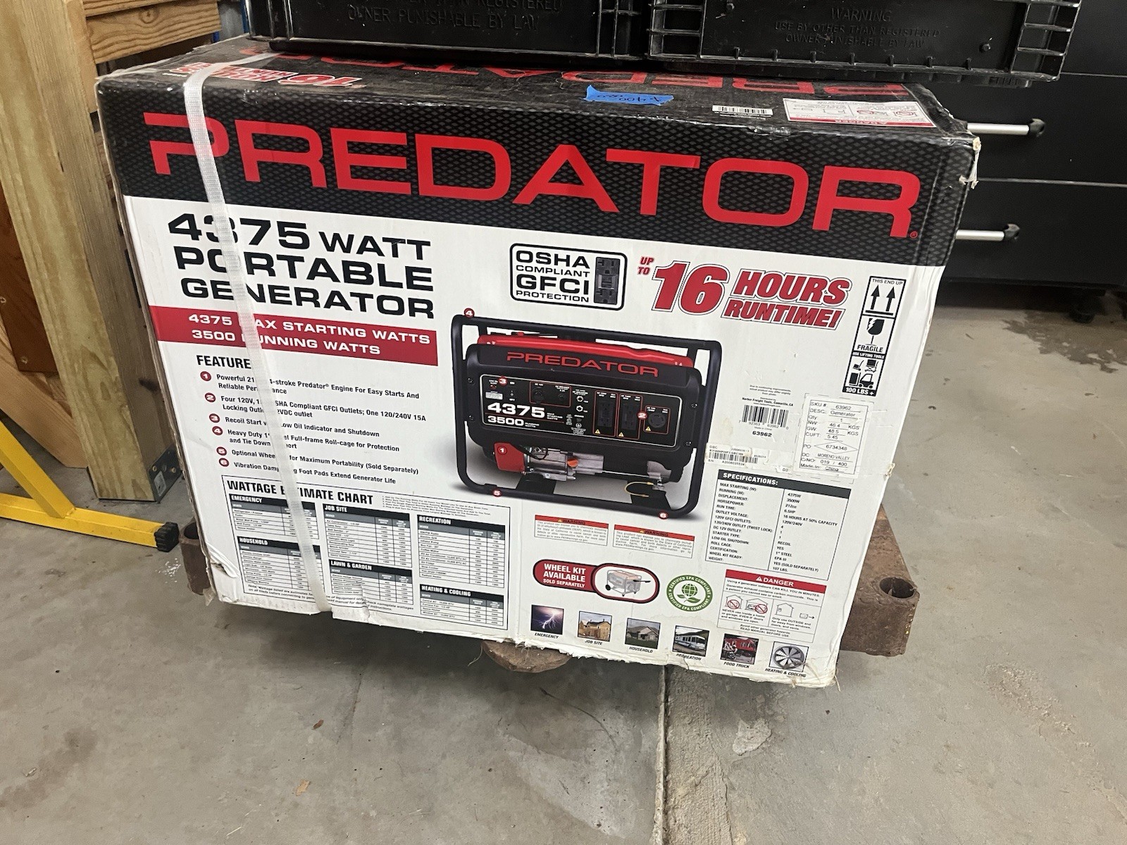 Predator Portable Generator 4375W