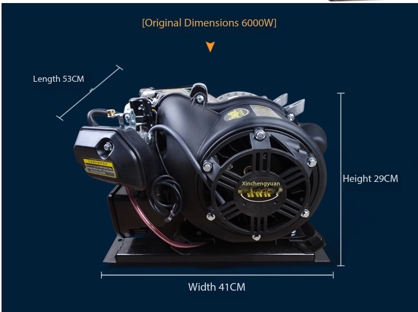 Three-Wheel/Four-Wheel Variable Frequency Petrol Silent Range Extender 60V/72V
