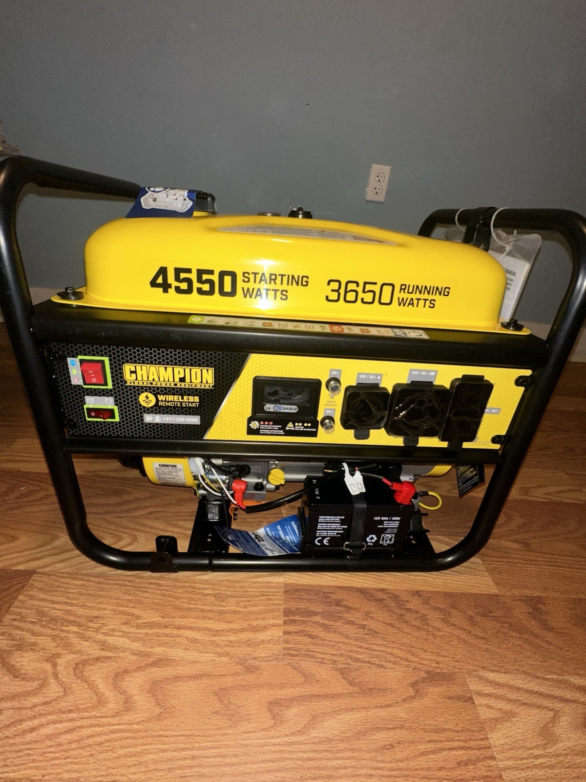 Champion Power Equipment Portable Generator 4550W Wireless Remote Start RV Ready