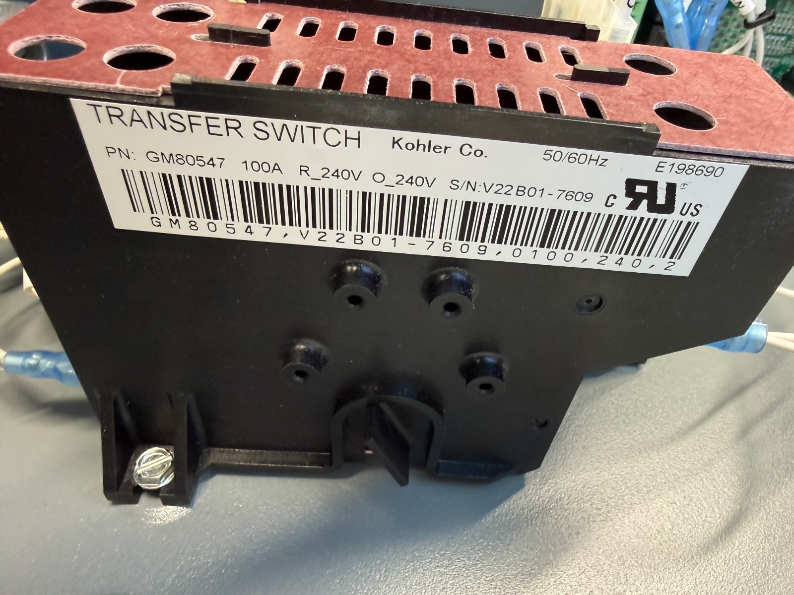 Kohler GM80547 Residential 100Amp 2-Pole Contactor Automatic Transfer Switch