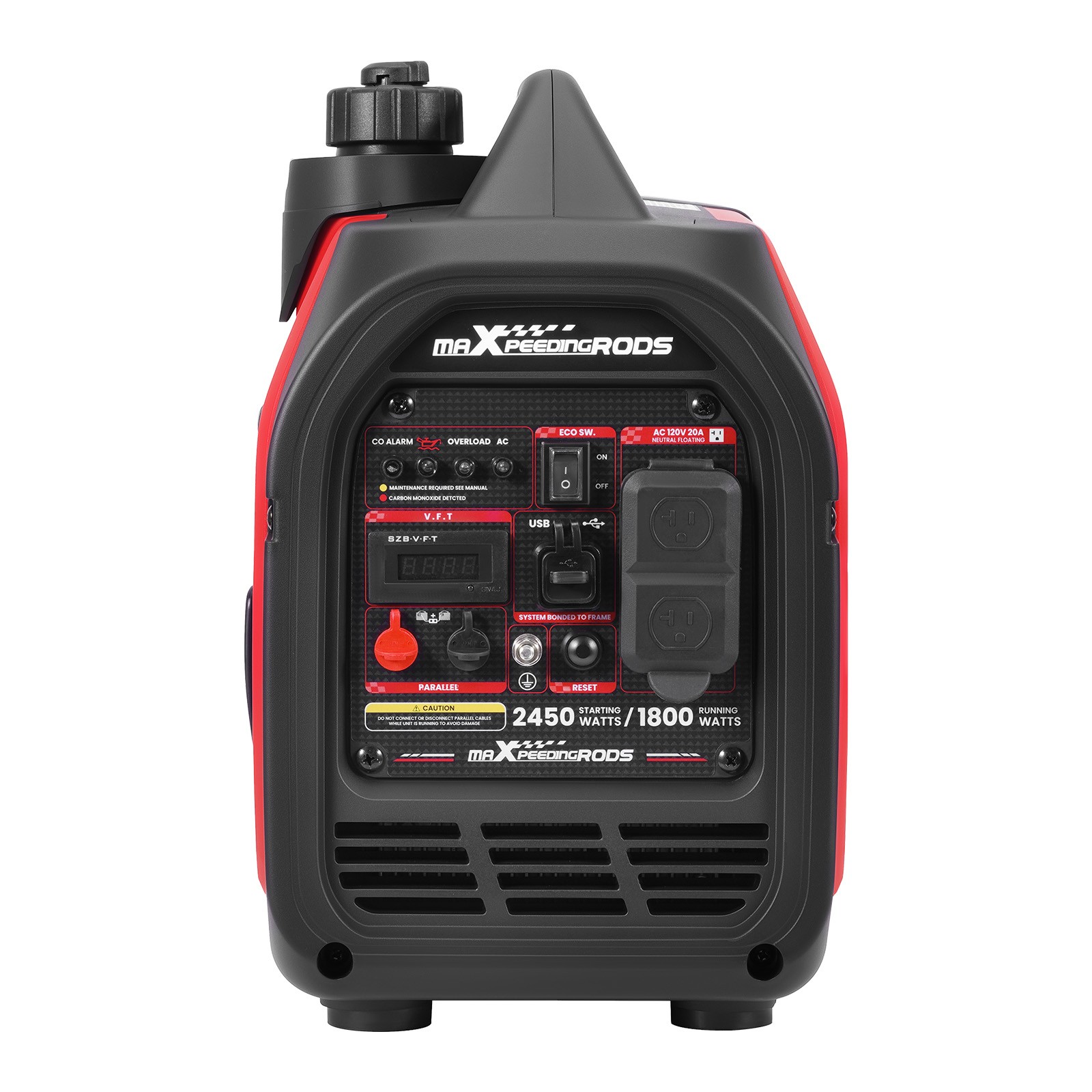 Portable Gasoline Inverter 2450W Peak – 15kg Lightweight for Trunk & RV Storage