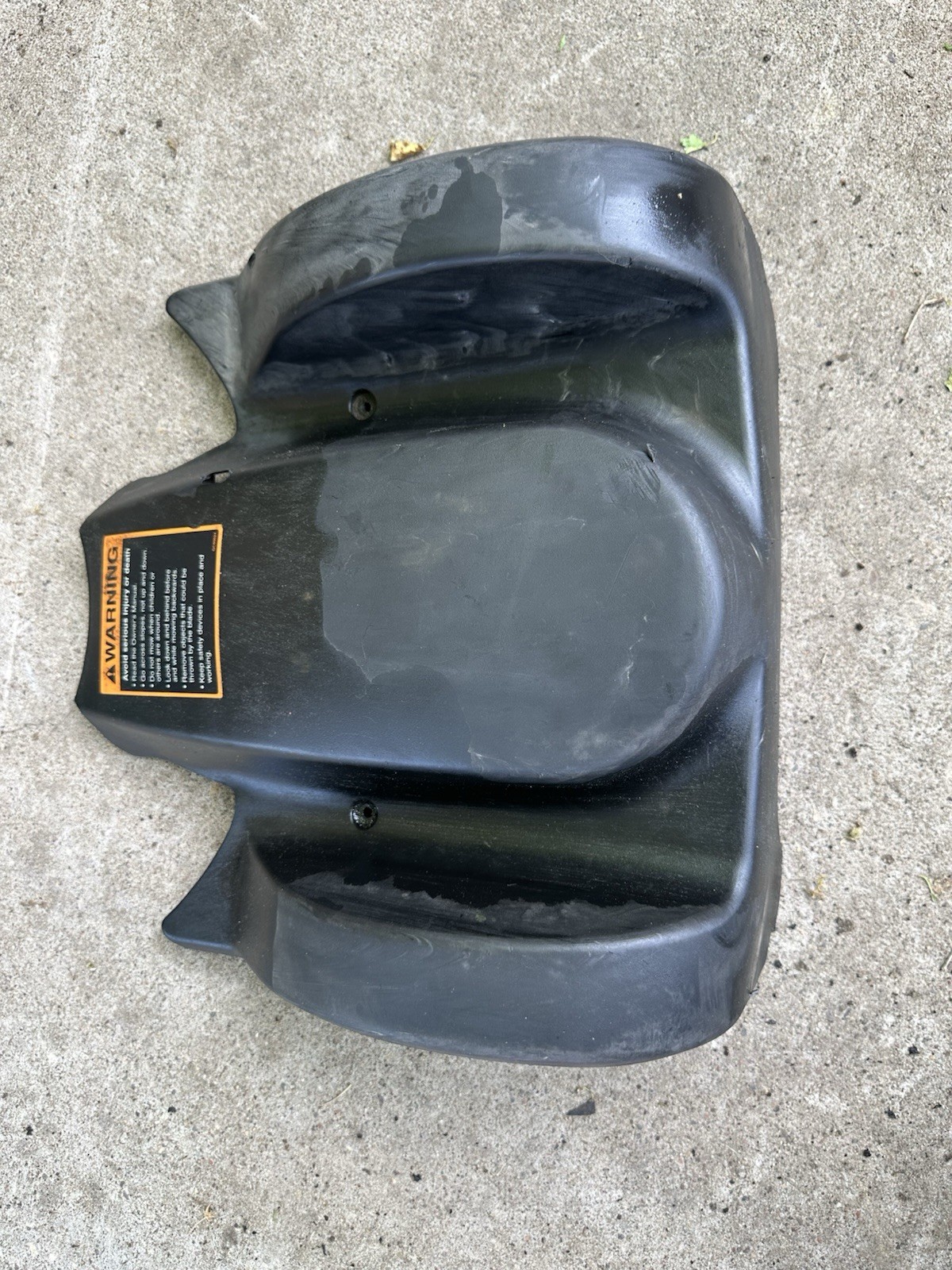 John Deere Js60 Walk Behind Lawn Mower Deck Plastic Cover Panel