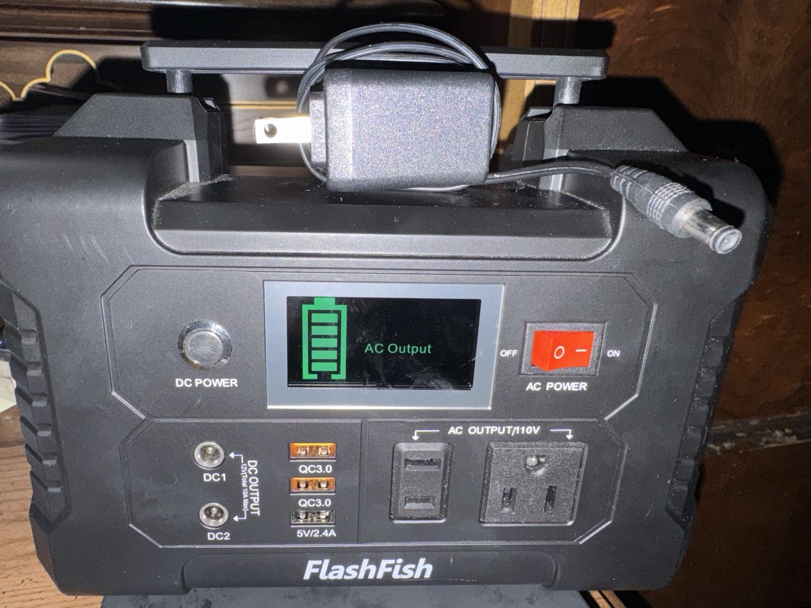 FlashFish Portable Solar Generator Lithium-Ion AC/DC/USB Multifunction
