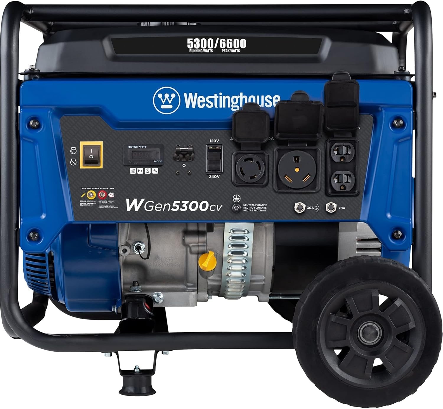 Westinghouse WGen5300v 6,600-W Portable RV Ready Gas Powered Generator Home RV