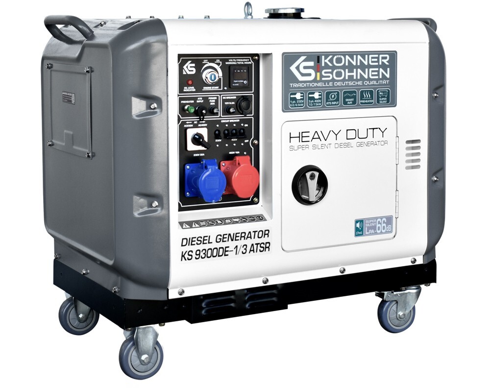 K&S Emergency Power Generator 230V 400V Diesel Power Generator 7.5kW ATS