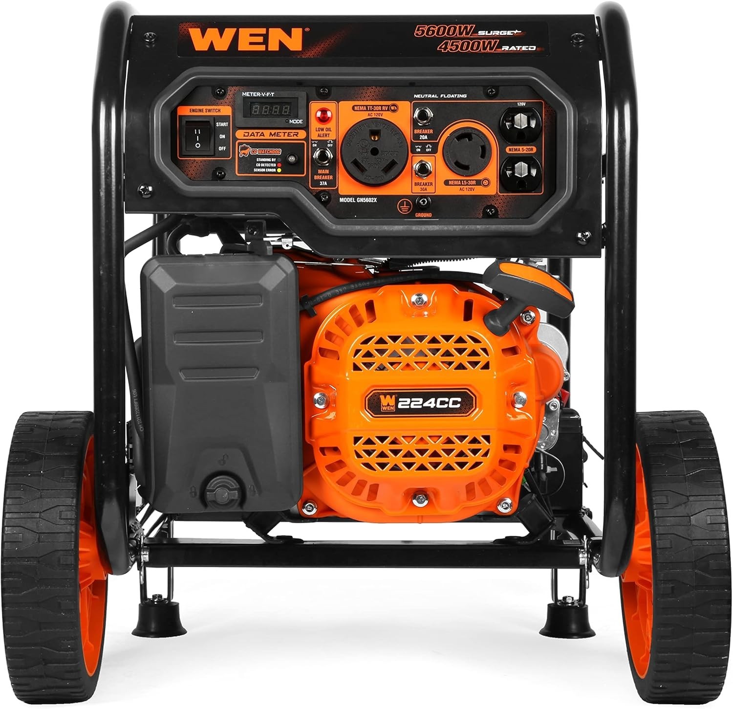 5600-Watt Portable Generator, Electric Start, 224Cc, Transfer-Switch and Rv-Read