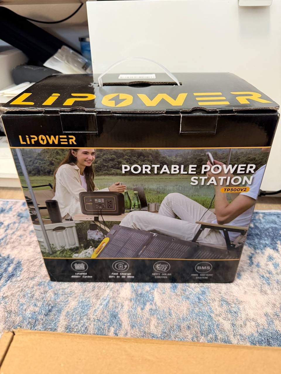 LiPOWER TP300V2 Portable Power Station 296Wh 300W Solar Generator