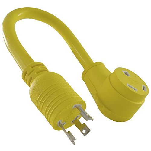 Conntek 14825 RV Generator Adapter with 30 Amp 3 Prong Locking Male Plug To RV