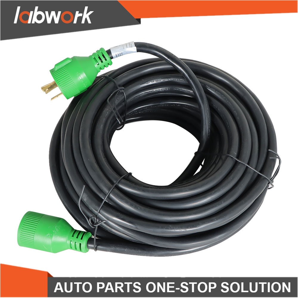 Labwork 75Ft 30Amp RV Generator Extension Cord 3 Prong Locking Power Cord
