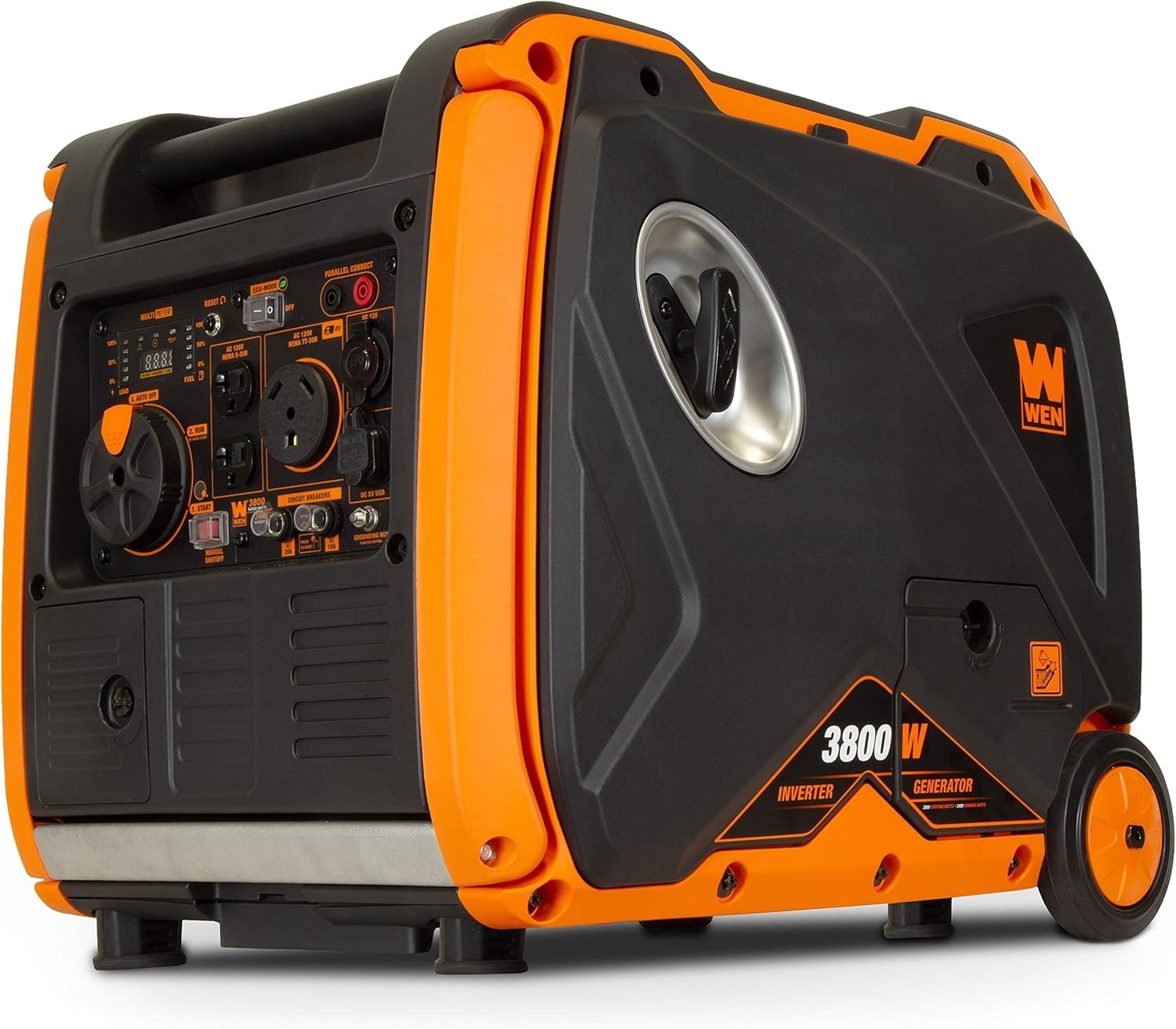 WEN 3,800-W Portable RV Ready Gas Powered Inverter Generator with Electric Start