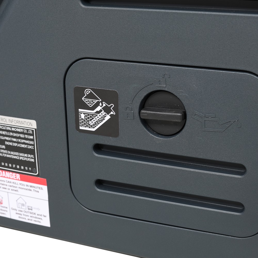 5500W Dual Fuel Inverter Generator w/ Remote Start, CO Sensor & Wheels