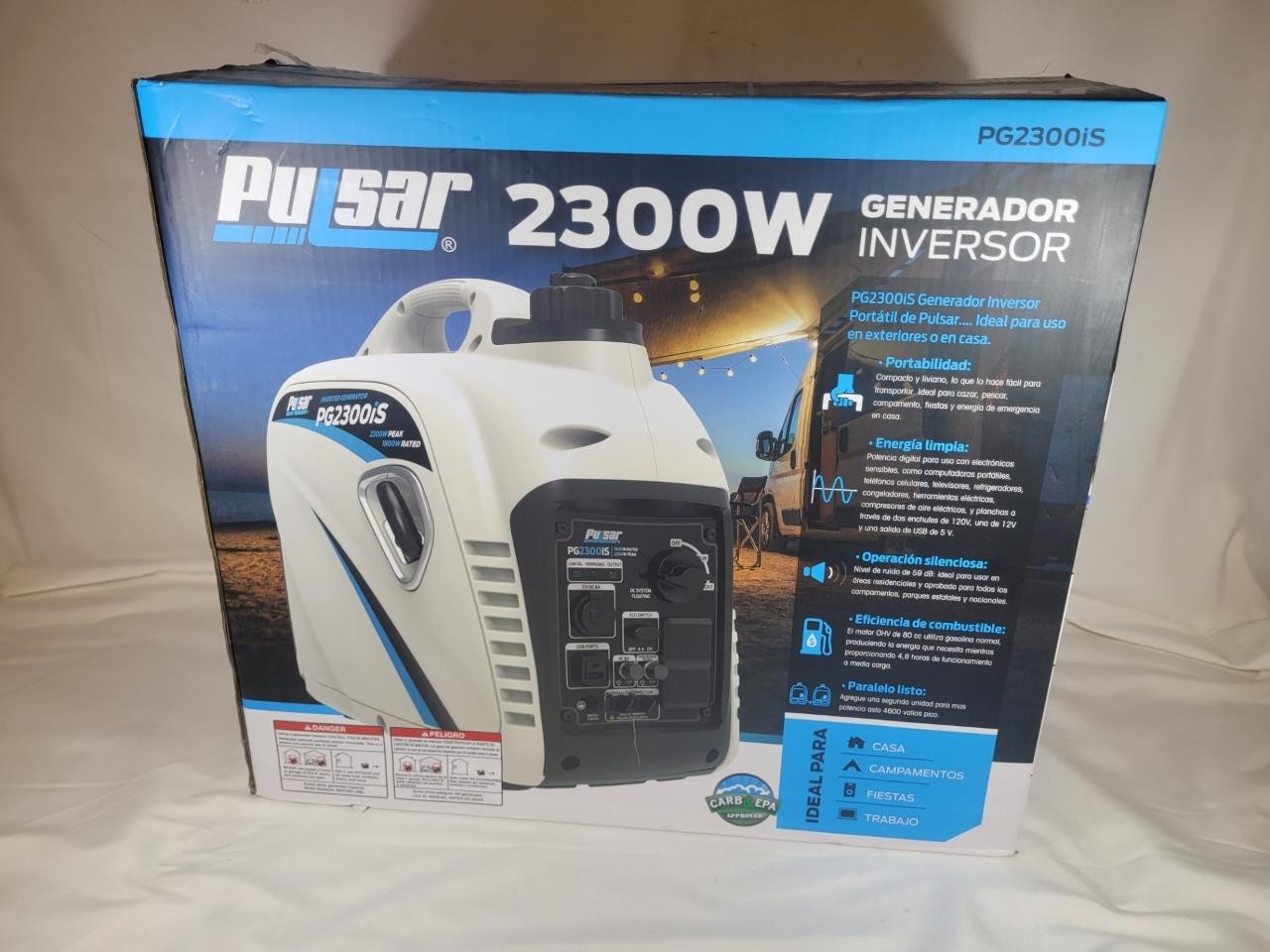 Pulsar PG2300iS 2300W Portable Inverter Generator Gas Powered