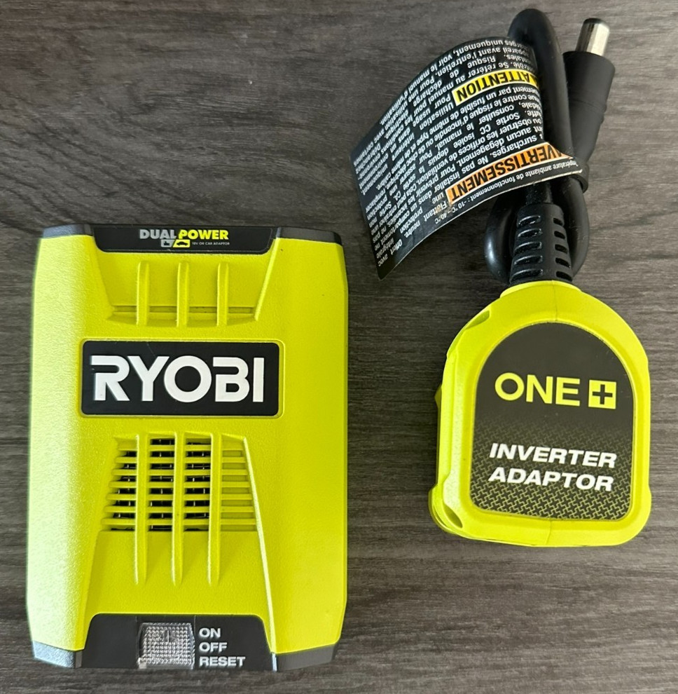 🔋RYOBI 18V 120-Watt 12V Automotive Power Inverter with Dual USB Ports RYi120A