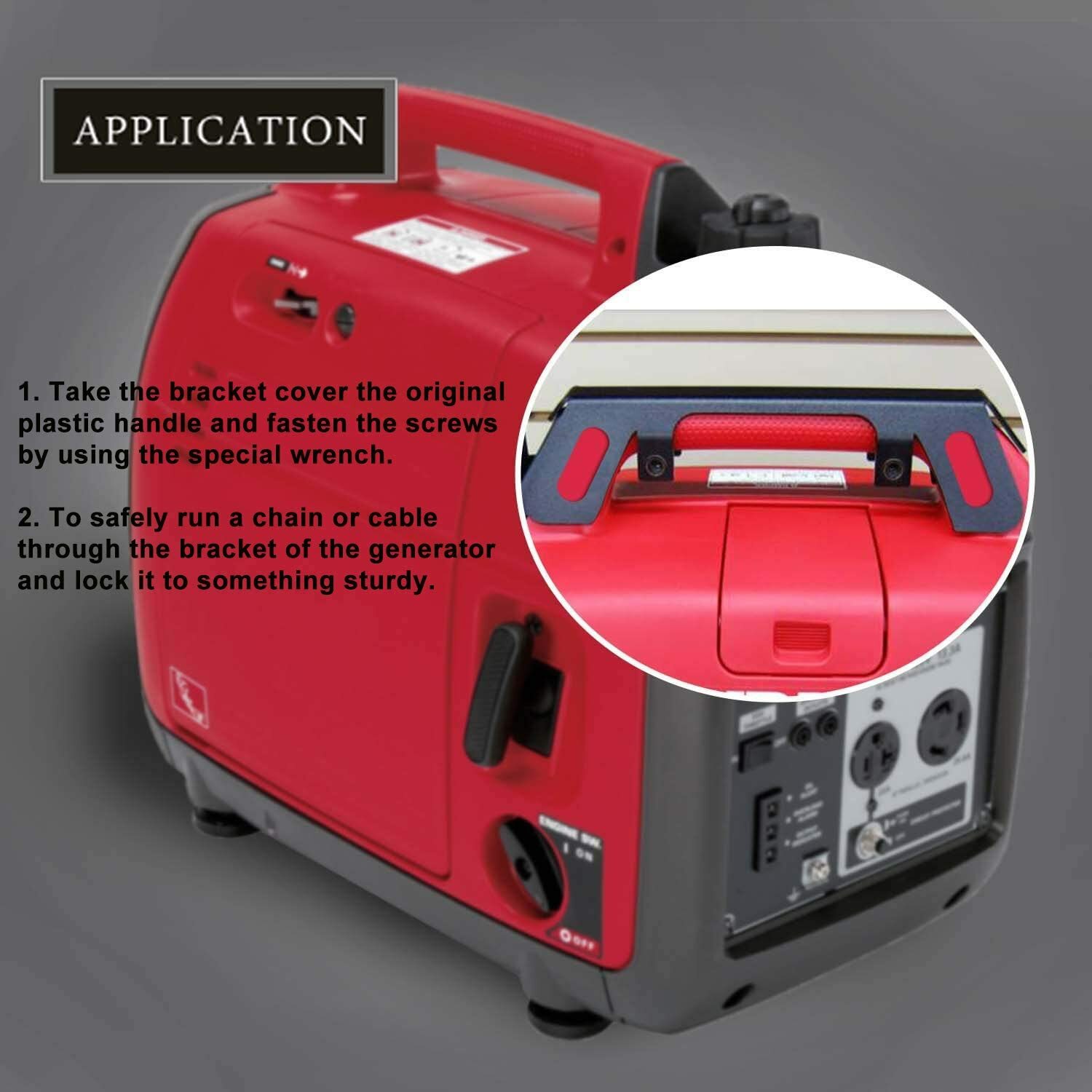 Generator Theft Deterrent Bracket Protection for Honda Generator EU2200i EU2000i