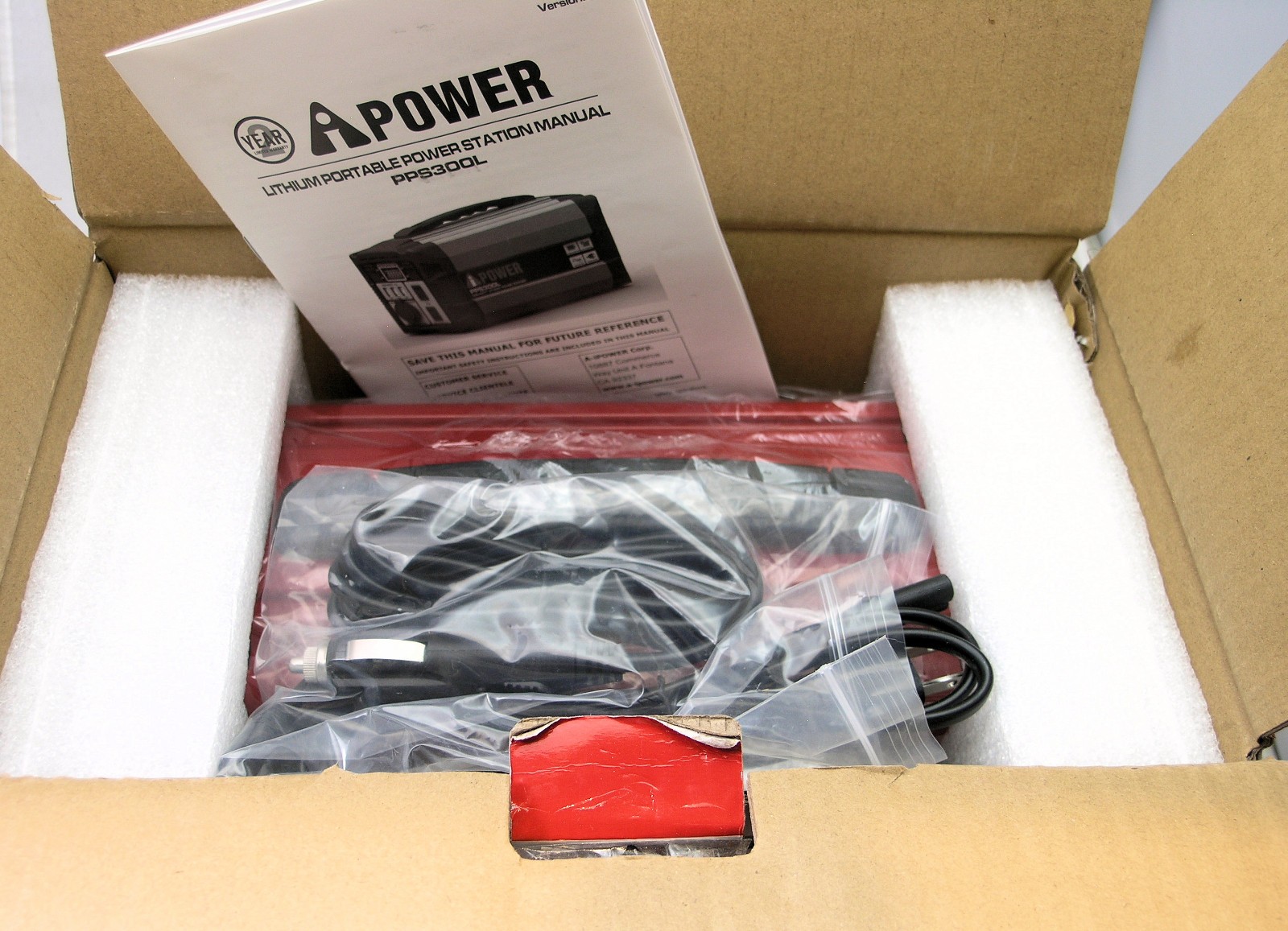 A-iPower PPS300L 300W Li-ion Manual Start Battery Powered Inverter Generator
