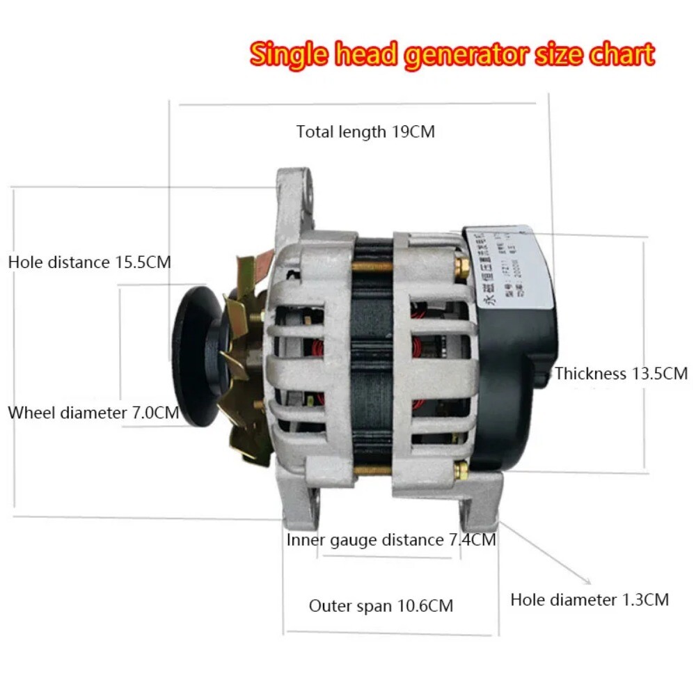 Agricultural Tricycle Four-wheeler Tractor Dual-use DC Brushless Generator