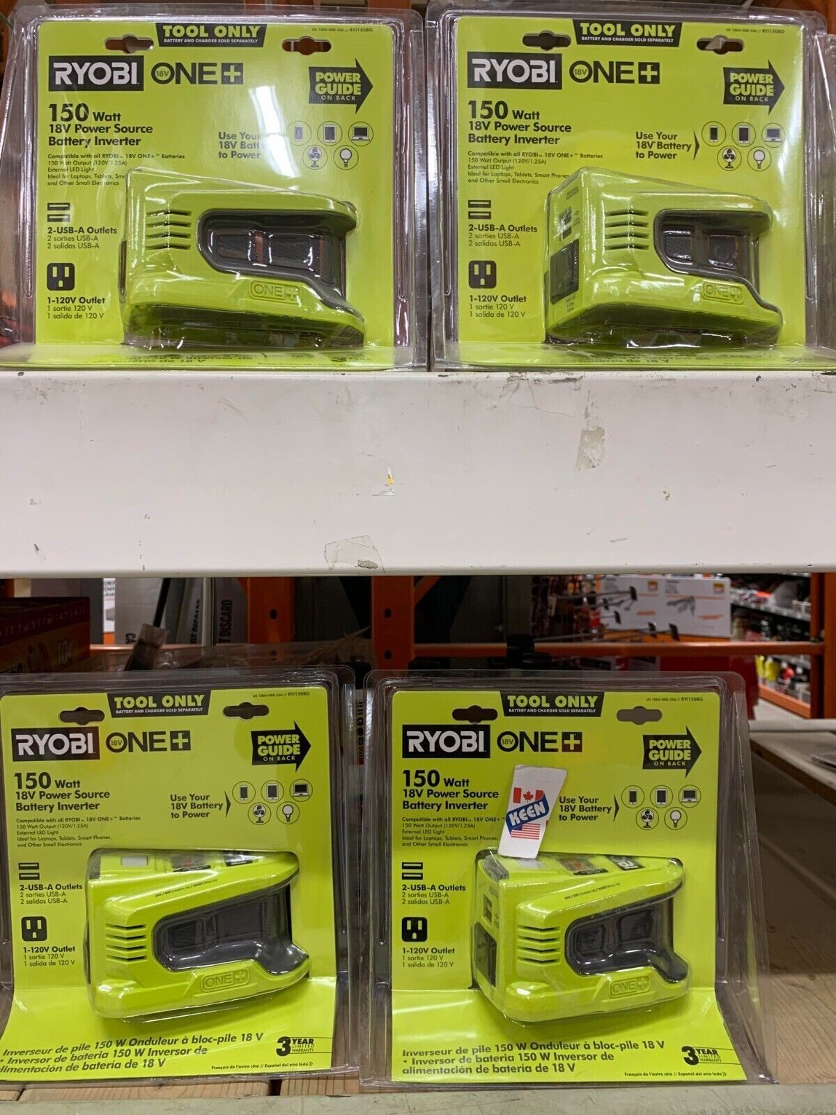RYOBI CANADA 150W Powered Inverter Generator for 18V Battery