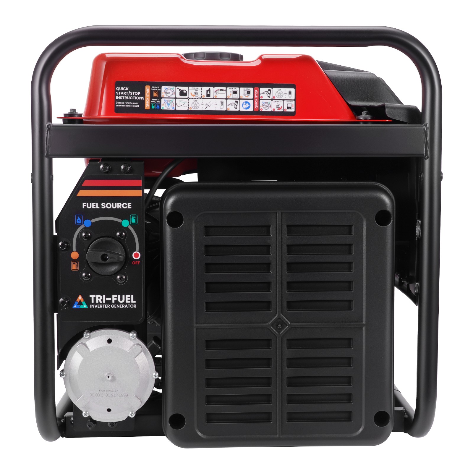 Pure Sine Wave 120/240V Inverter Generator Tri-Fuel 50A for Trailer & Camper