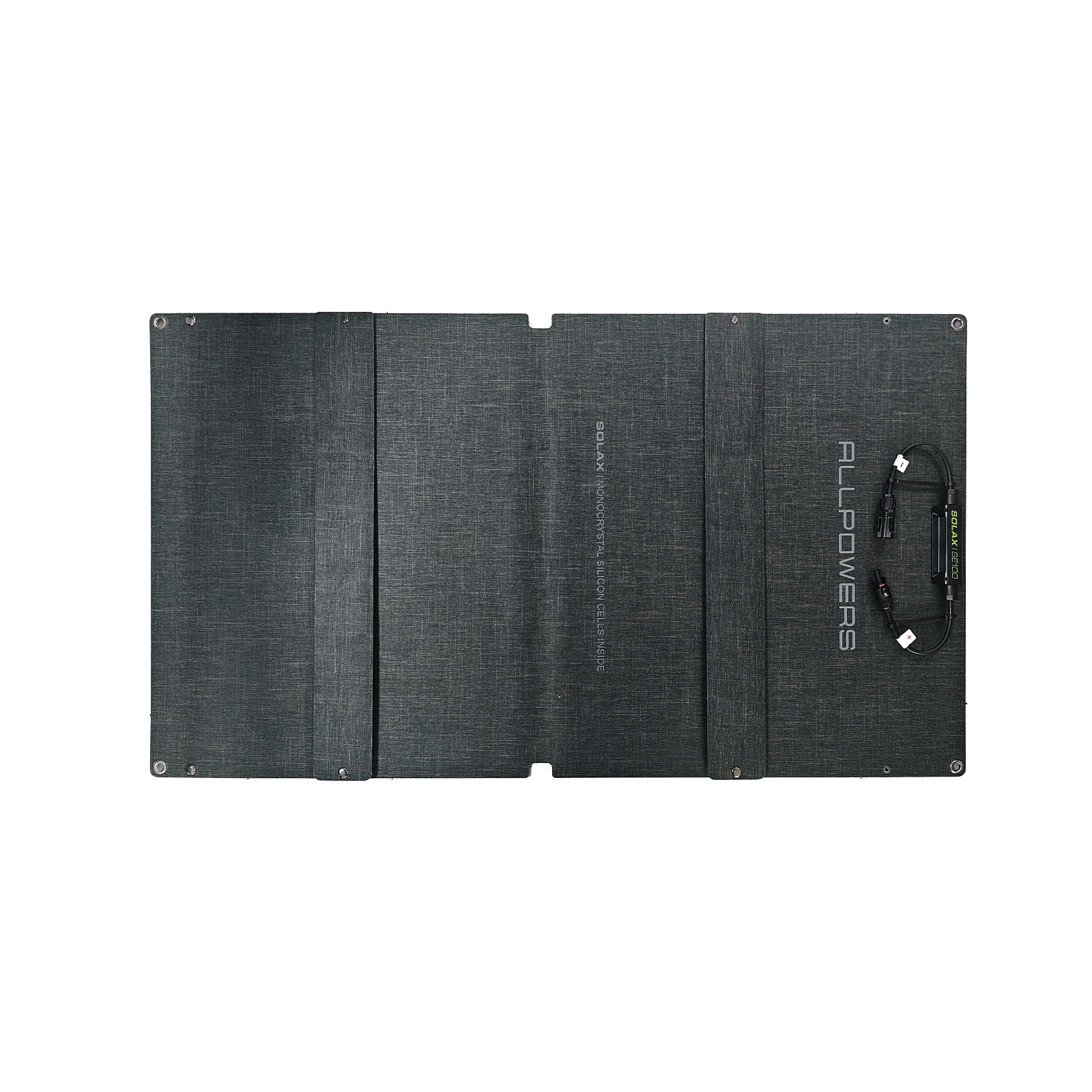 ALLPOWERS 100W portable foldable solar panel with output for outdoors