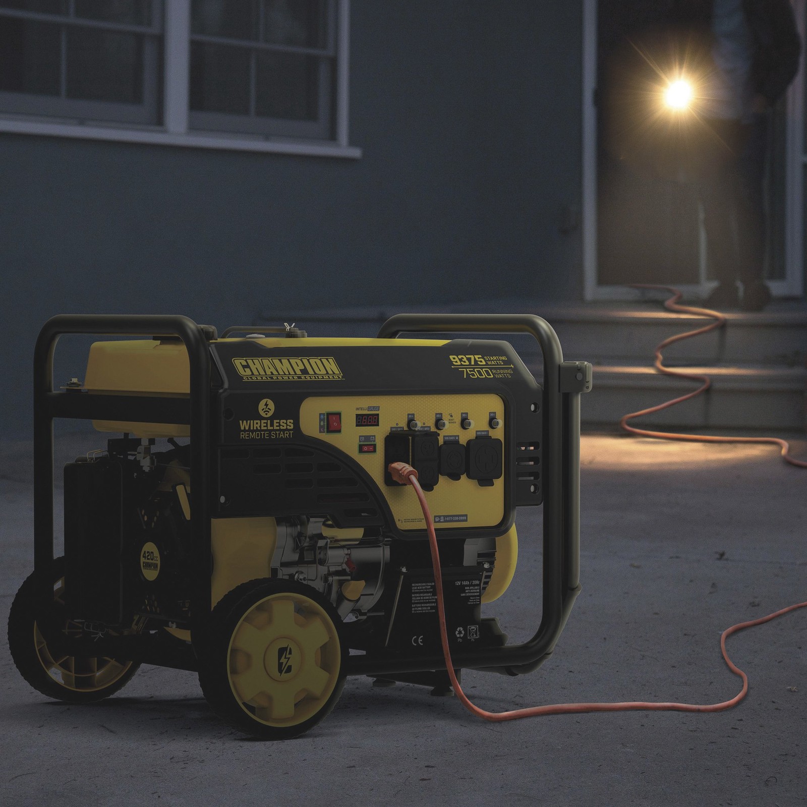 Champion Power Equipment Portable Gas Generator — 9375 Surge Watts, 7500 Rated