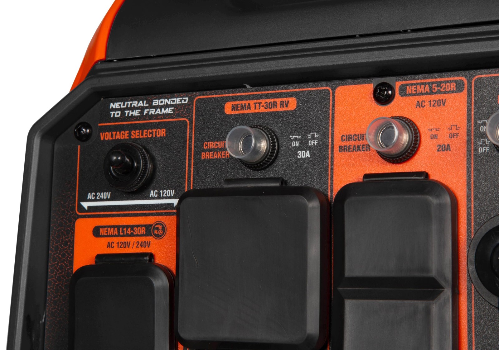 WEN 6800-Watt Dual Fuel 6800W + 240V + Electric Start, Orange